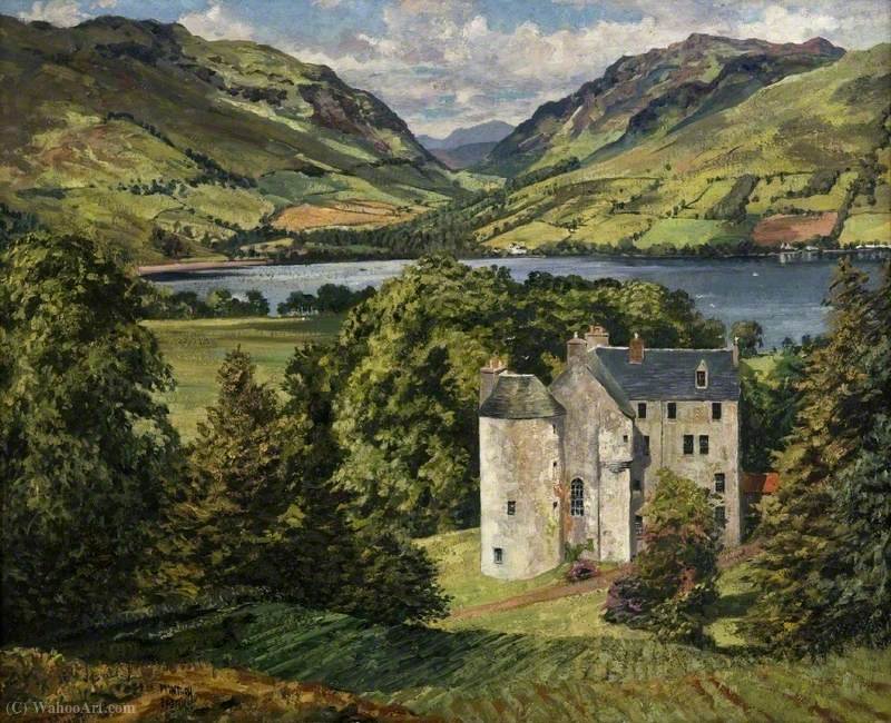 WikiOO.org - Enciclopédia das Belas Artes - Pintura, Arte por James Mcintosh Patrick - A Castle in Scotland