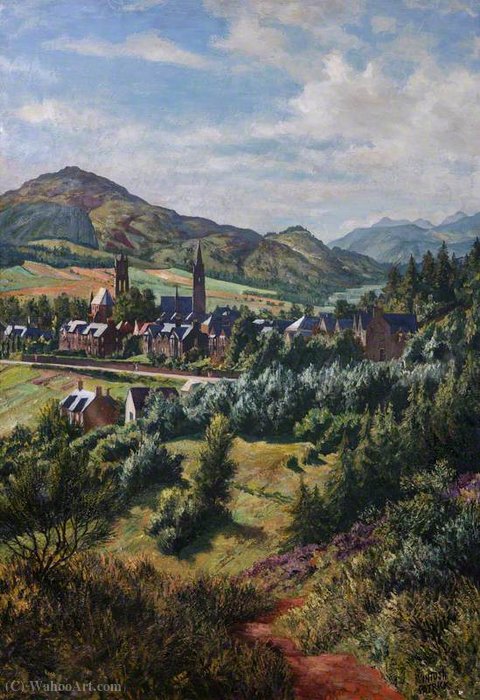 Wikioo.org - The Encyclopedia of Fine Arts - Painting, Artwork by James Mcintosh Patrick - Callum's hill, crieff