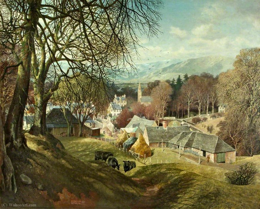 Wikioo.org - The Encyclopedia of Fine Arts - Painting, Artwork by James Mcintosh Patrick - Glamis village