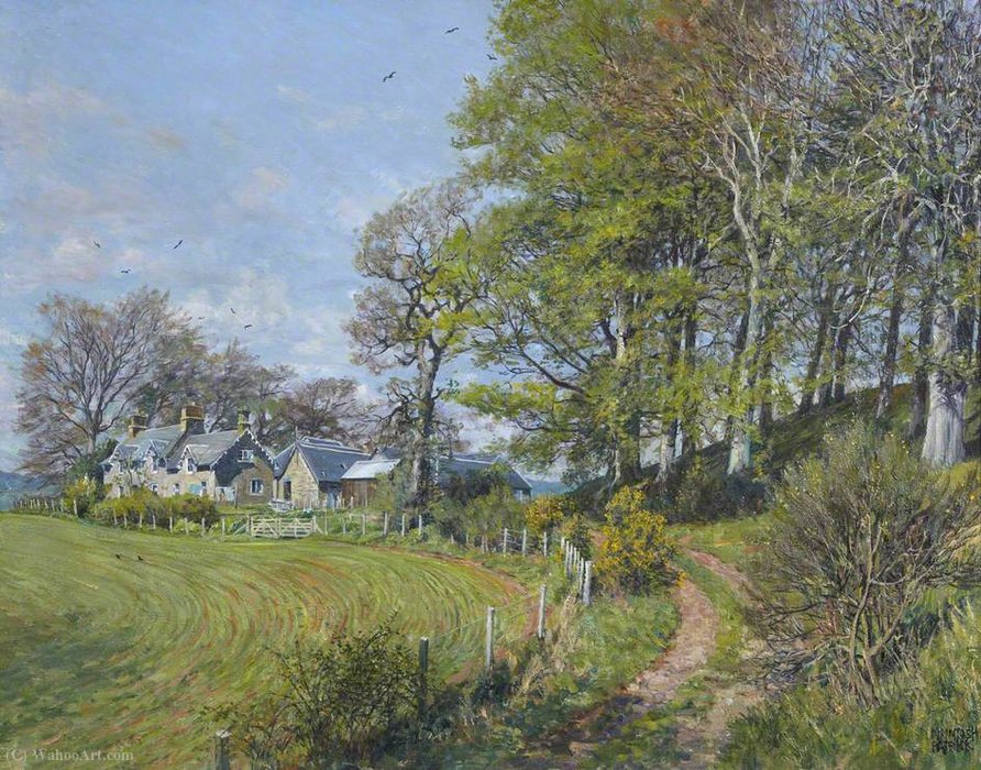 Wikioo.org - The Encyclopedia of Fine Arts - Painting, Artwork by James Mcintosh Patrick - Wellbank Farm by Rossie Priory