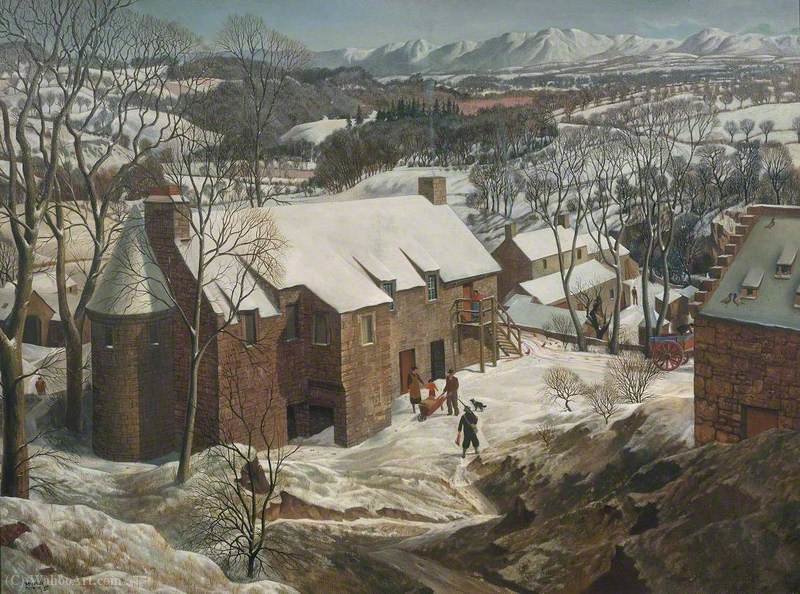 WikiOO.org - Güzel Sanatlar Ansiklopedisi - Resim, Resimler James Mcintosh Patrick - Winter in Angus