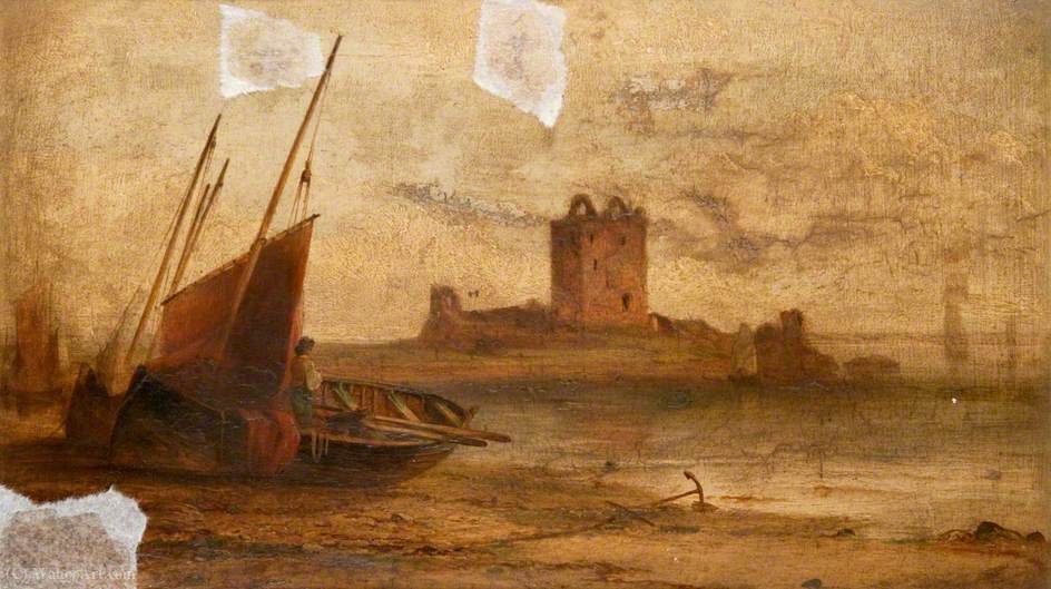 WikiOO.org - Encyclopedia of Fine Arts - Målning, konstverk John Cairns - Broughty castle