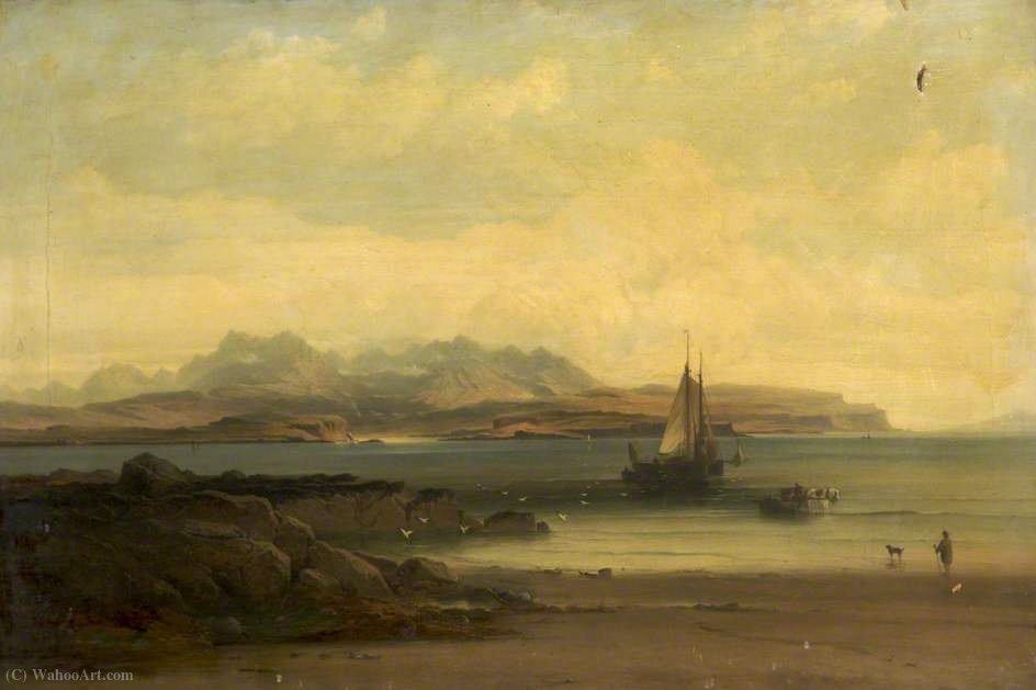 WikiOO.org - Encyclopedia of Fine Arts - Maalaus, taideteos John Cairns - The Coolin Mountains, Isle of Skye
