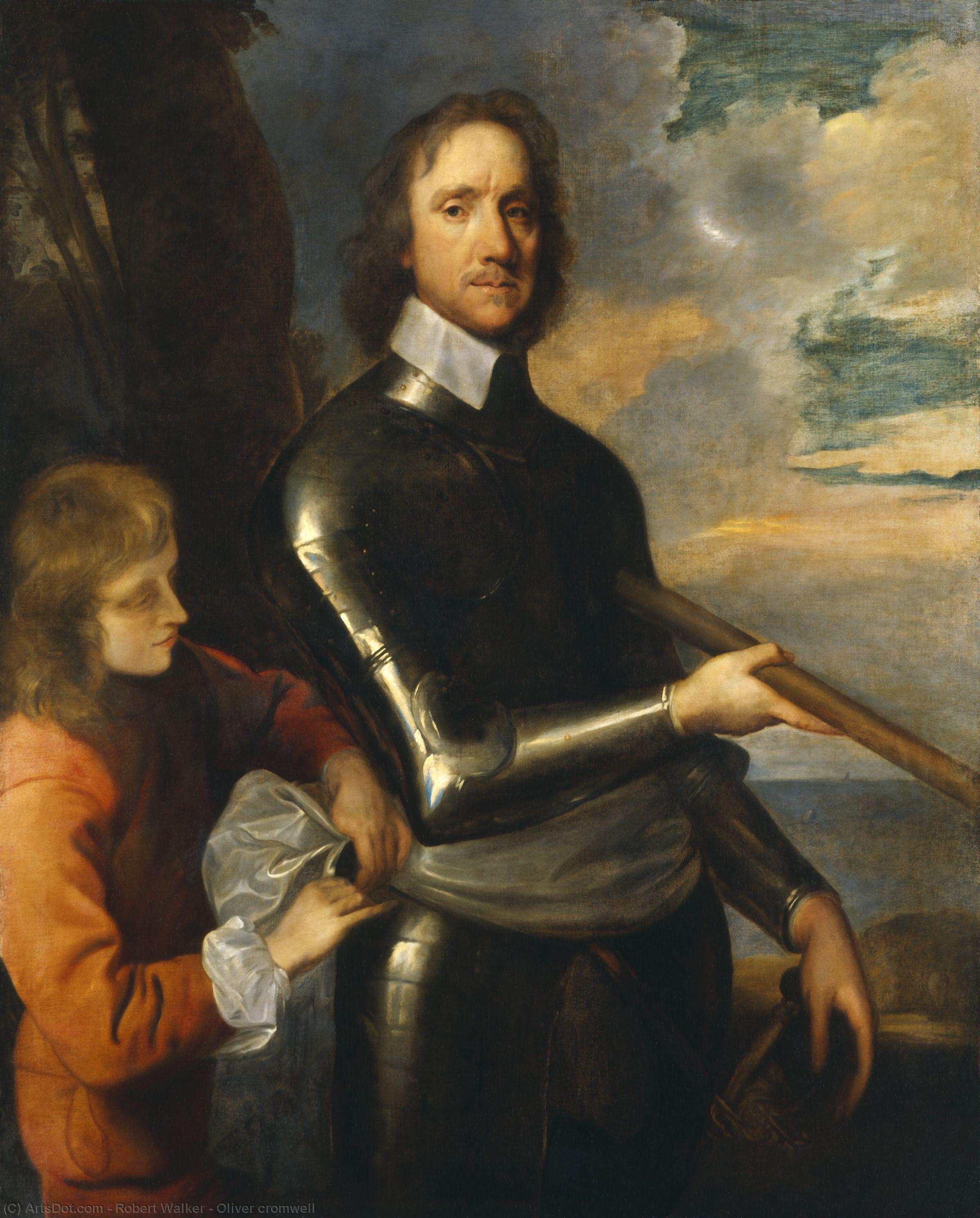 Wikioo.org - The Encyclopedia of Fine Arts - Painting, Artwork by Robert Walker - Oliver cromwell