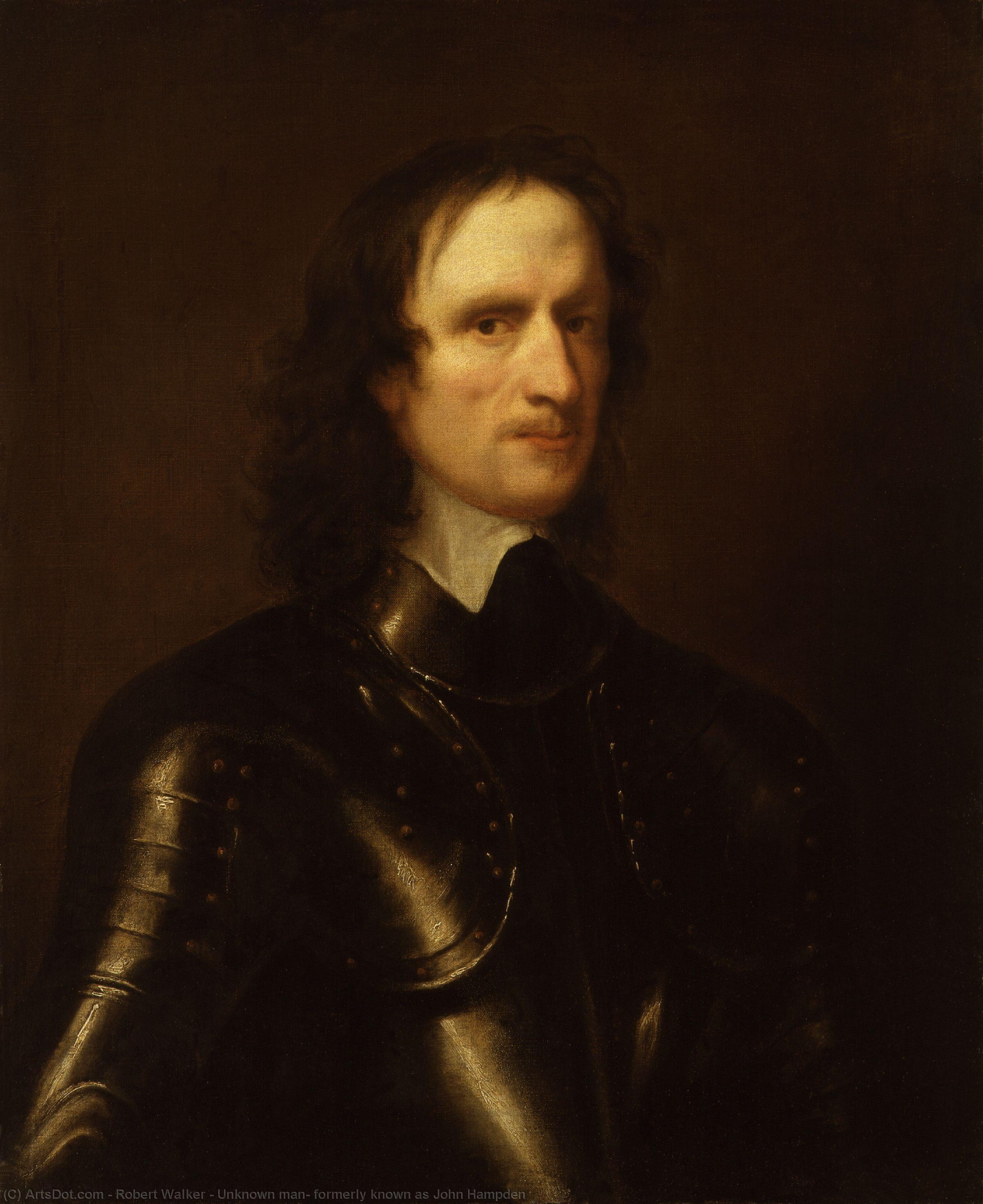 Wikioo.org - The Encyclopedia of Fine Arts - Painting, Artwork by Robert Walker - Unknown man, formerly known as John Hampden