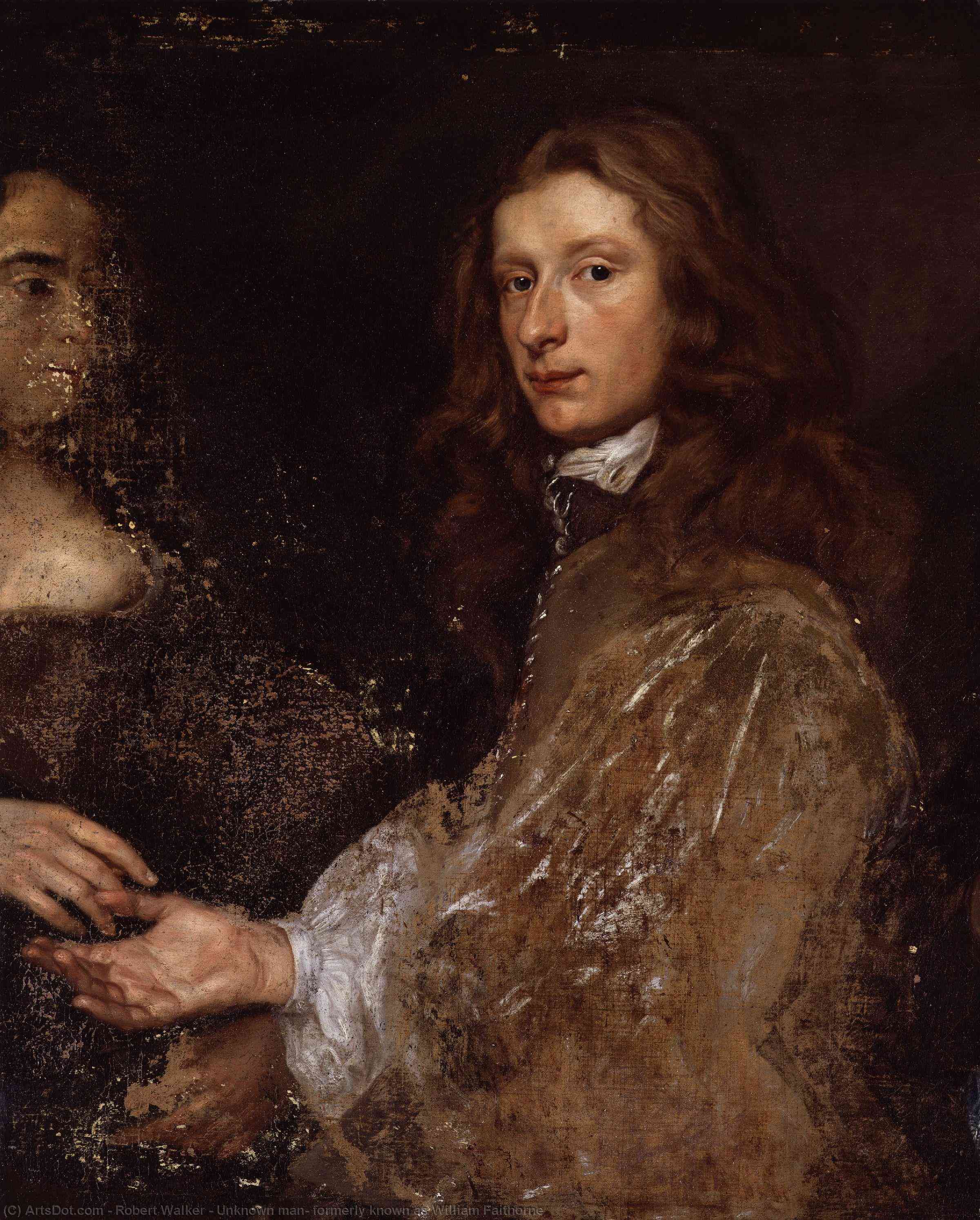 WikiOO.org - Encyclopedia of Fine Arts - Maľba, Artwork Robert Walker - Unknown man, formerly known as William Faithorne