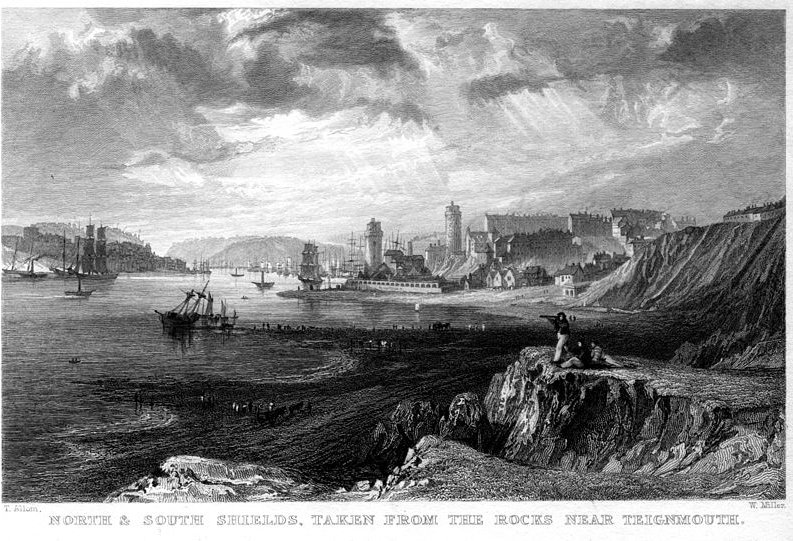 Wikioo.org - The Encyclopedia of Fine Arts - Painting, Artwork by Thomas Allom - North and South Shields engraving