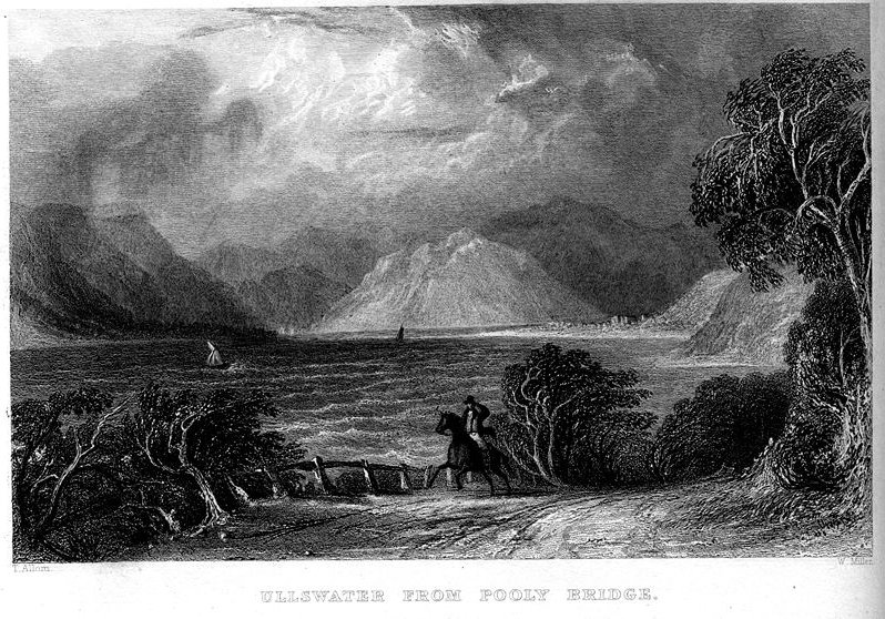 Wikioo.org - The Encyclopedia of Fine Arts - Painting, Artwork by Thomas Allom - Ullswater from Pooly Bridge engraving