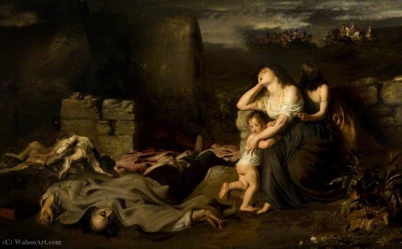 WikiOO.org - Encyclopedia of Fine Arts - Lukisan, Artwork Thomas Duncan - The Martyrdom of John Brown of Priesthill