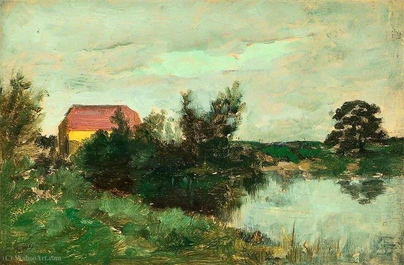 Wikioo.org - The Encyclopedia of Fine Arts - Painting, Artwork by William York Macgregor - A lake scene