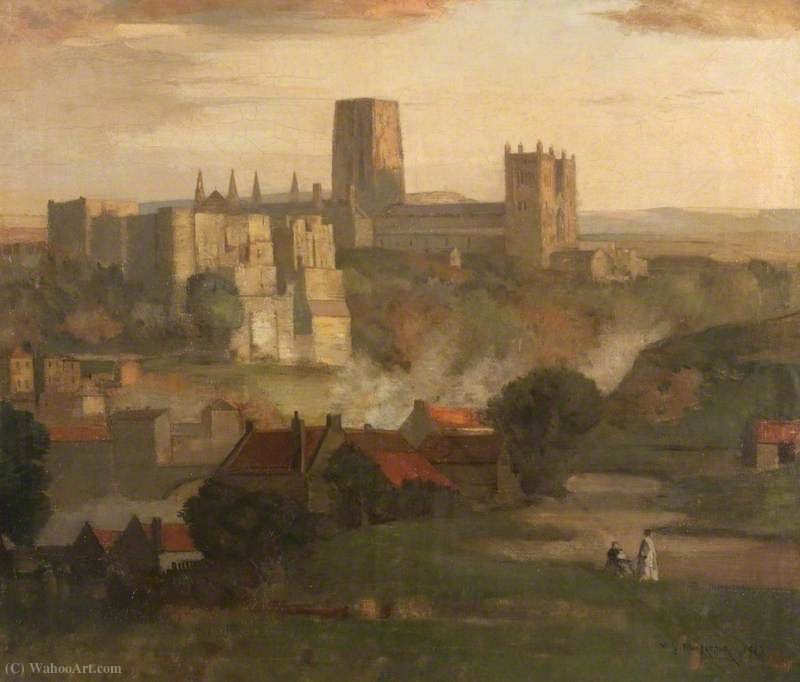 WikiOO.org - Güzel Sanatlar Ansiklopedisi - Resim, Resimler William York Macgregor - Durham, evening