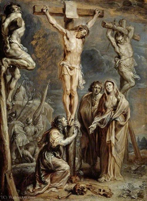 Wikioo.org – L'Encyclopédie des Beaux Arts - Peinture, Oeuvre de Abraham Van Diepenbeeck - La crucifixion