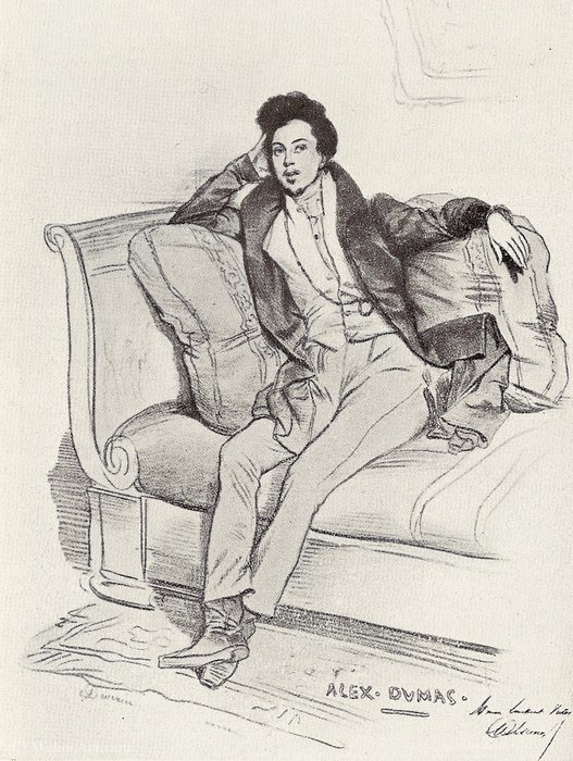 WikiOO.org - Enciclopedia of Fine Arts - Pictura, lucrări de artă Achille Jacques Jean Marie Devéria - Alexandre dumas - (1829)
