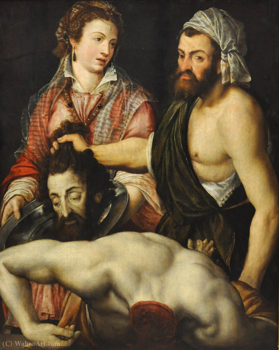 Wikioo.org - The Encyclopedia of Fine Arts - Painting, Artwork by Adriaen Thomasz Key - Salome with the head of John the Baptist