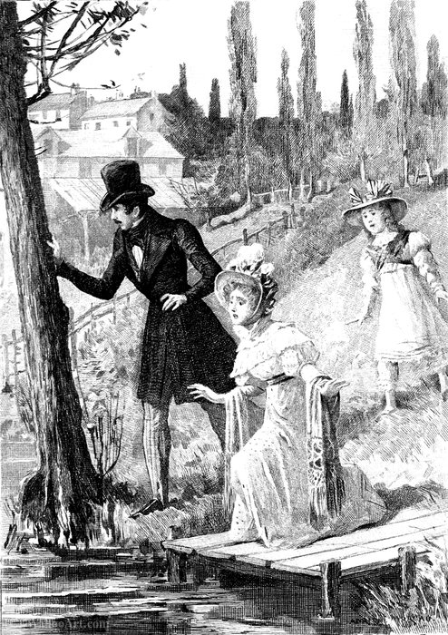 WikiOO.org - 백과 사전 - 회화, 삽화 Adrien Moreau - Illustration of Honoré de Balzac's The Woman of Thirty