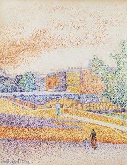 WikiOO.org - Encyclopedia of Fine Arts - Maleri, Artwork Albert Dubois Pillet - View of Paris
