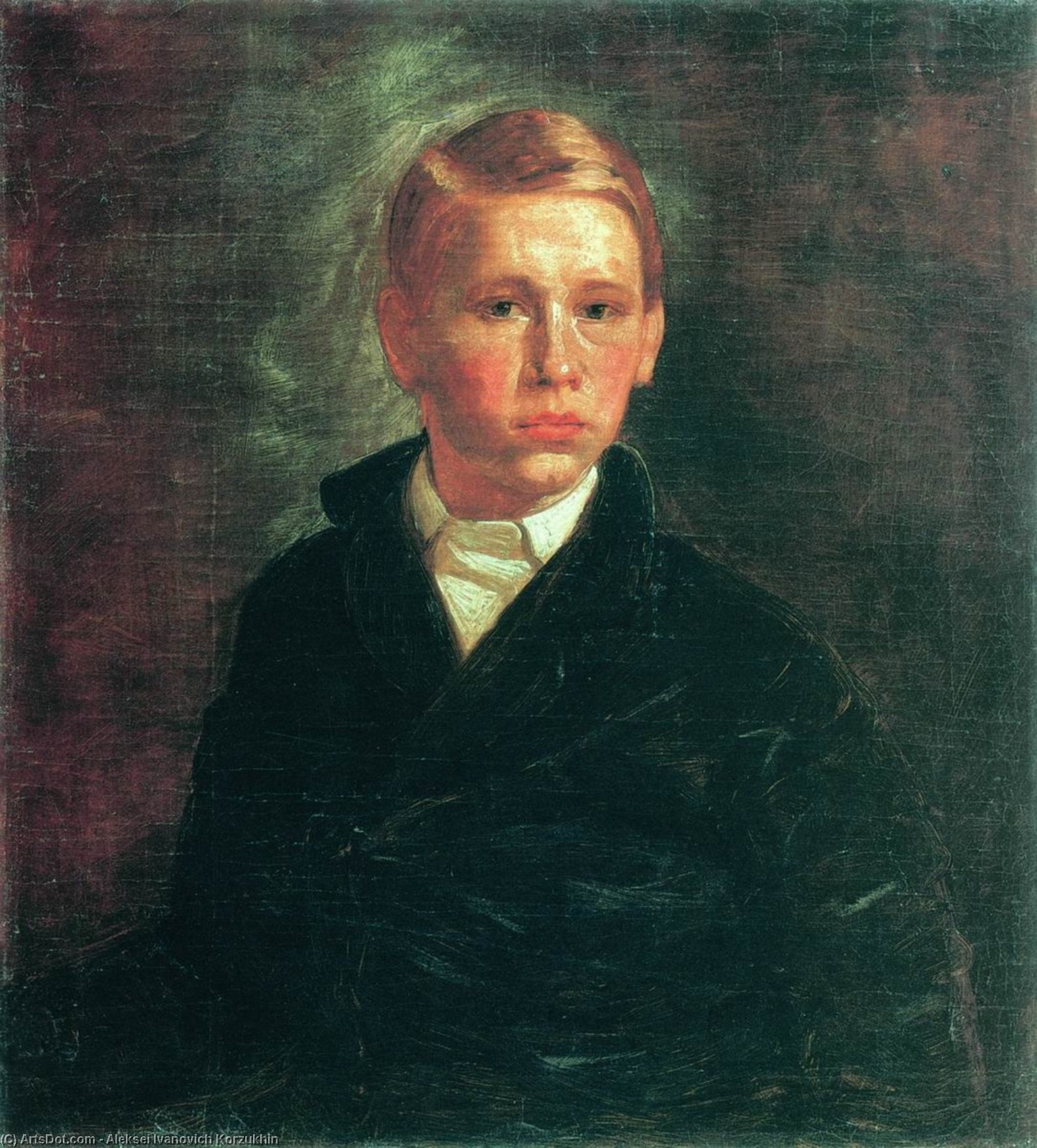 WikiOO.org - Enciclopédia das Belas Artes - Pintura, Arte por Aleksei Ivanovich Korzukhin - Self portrait