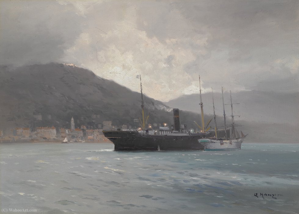 WikiOO.org - Encyclopedia of Fine Arts - Målning, konstverk Aleksei Vasilievich Hanzen - Before the rain