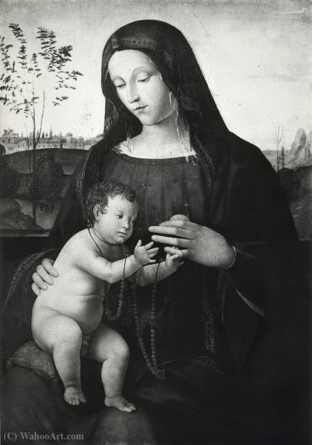 Wikioo.org – L'Enciclopedia delle Belle Arti - Pittura, Opere di Alessandro Araldi - Madonna con bambino - (1490 - (1530))