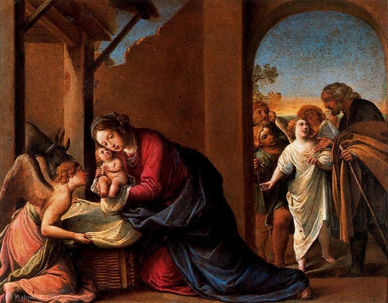WikiOO.org - אנציקלופדיה לאמנויות יפות - ציור, יצירות אמנות Alessandro Tiarini - Nativity uffizi