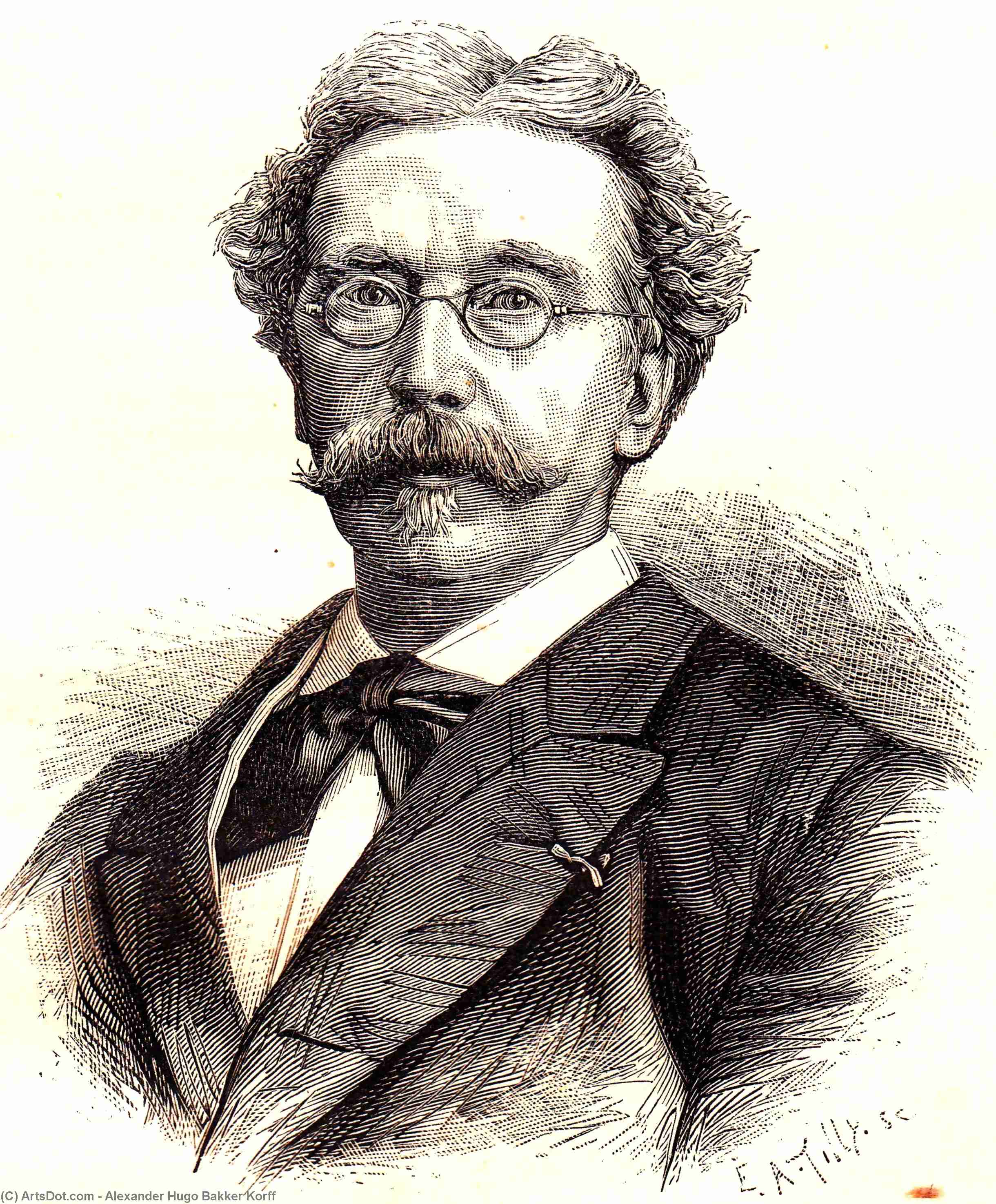 Wikioo.org - สารานุกรมวิจิตรศิลป์ - จิตรกรรม Alexander Hugo Bakker Korff - Portrait of Alexander Hugo Bakker Korff