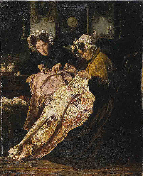 Wikioo.org - The Encyclopedia of Fine Arts - Painting, Artwork by Alexander Hugo Bakker Korff - The seamstress