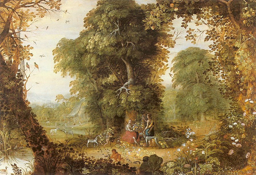 Wikioo.org – L'Encyclopédie des Beaux Arts - Peinture, Oeuvre de Alexander Keirincx - Allégorie de Abundancet