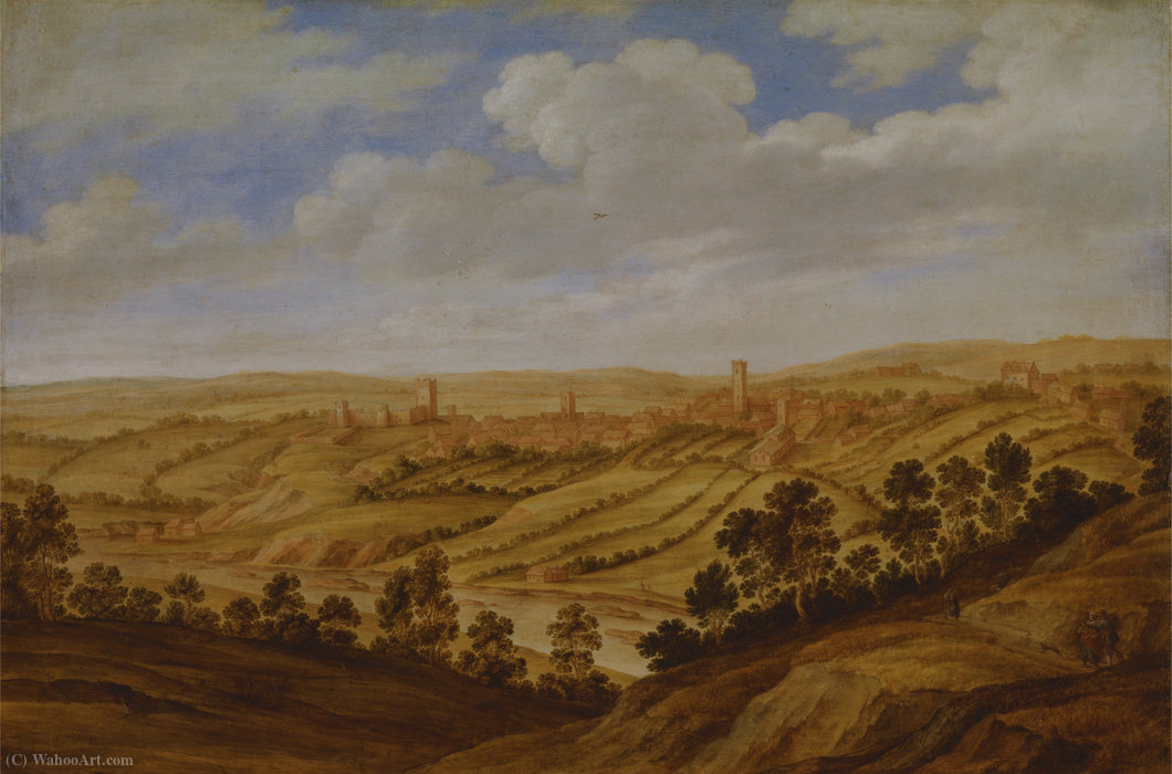 WikiOO.org - אנציקלופדיה לאמנויות יפות - ציור, יצירות אמנות Alexander Keirincx - Richmond castle, yorkshire