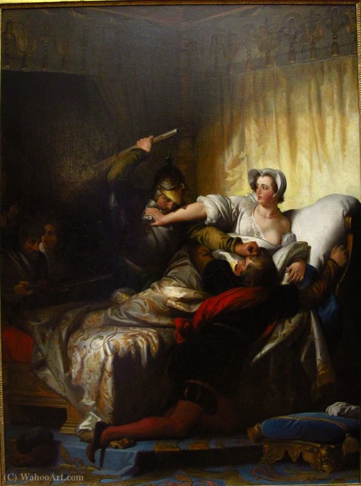 Wikioo.org – L'Encyclopédie des Beaux Arts - Peinture, Oeuvre de Alexandre Évariste Fragonard - scène d la  Saint-Barthélemy