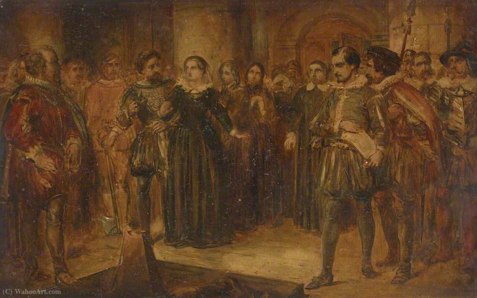 Wikioo.org - The Encyclopedia of Fine Arts - Painting, Artwork by Alfred Elmore - Execution of Mary Queen of Scots