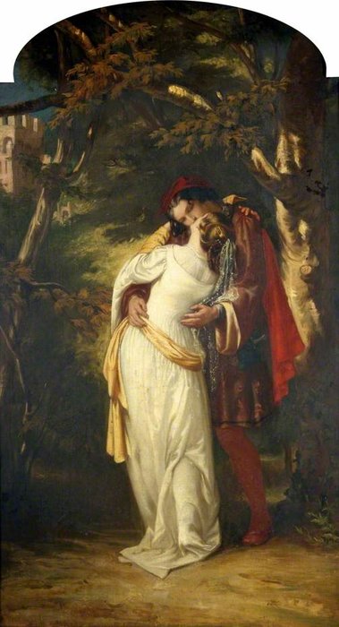 Wikioo.org - The Encyclopedia of Fine Arts - Painting, Artwork by Alfred Elmore - Romeo and Juliet