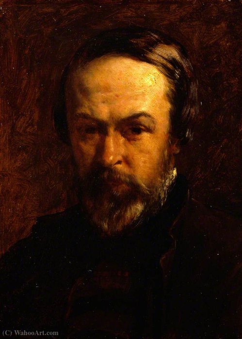 Wikioo.org - The Encyclopedia of Fine Arts - Painting, Artwork by Alfred Elmore - Self portrait
