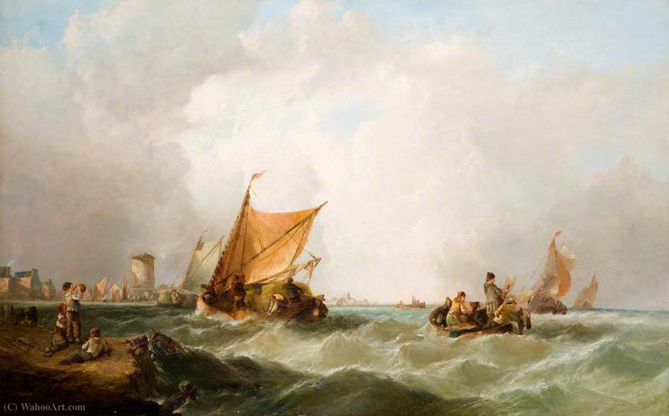 WikiOO.org - Encyclopedia of Fine Arts - Maalaus, taideteos Alfred Montague - Coast of Holland