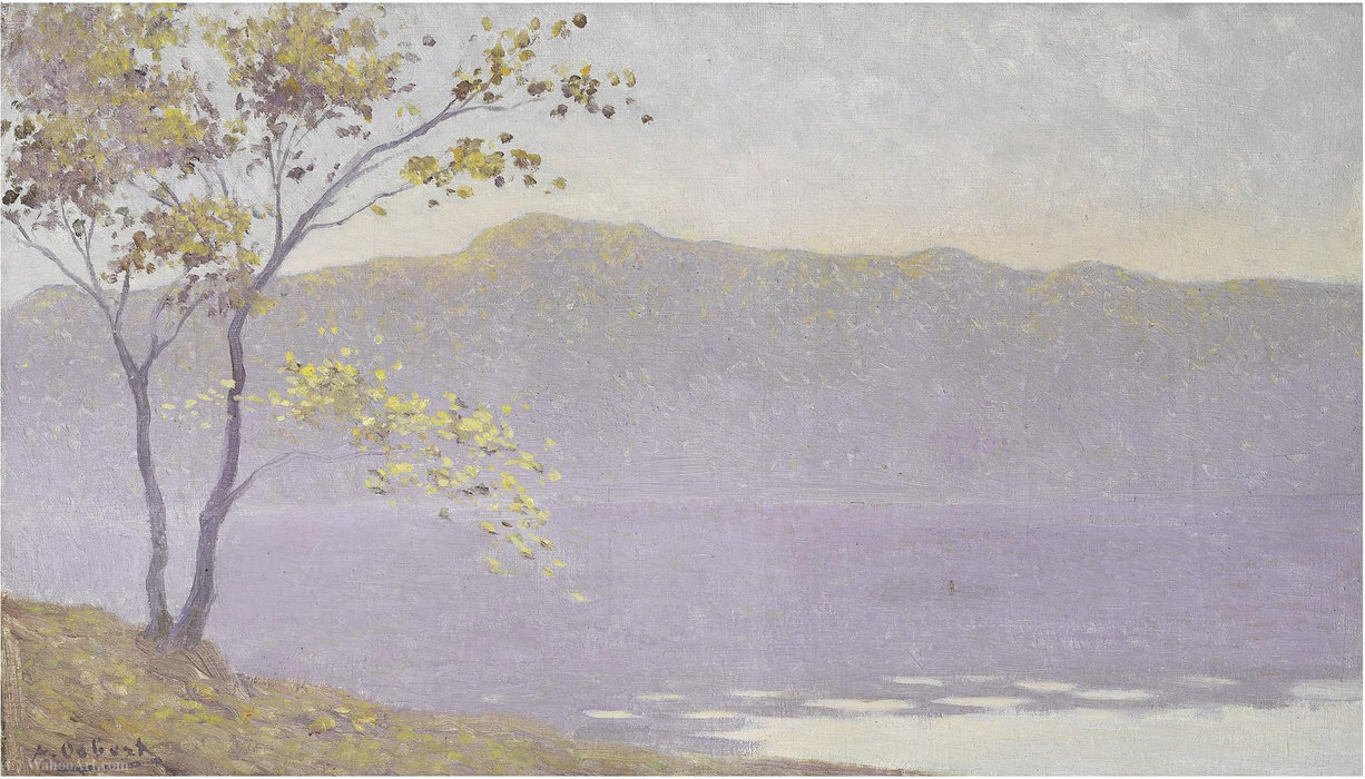 WikiOO.org - Encyclopedia of Fine Arts - Lukisan, Artwork Alphonse Osbert - Autumn mist