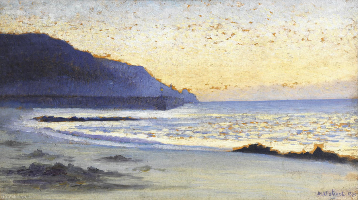 WikiOO.org - Encyclopedia of Fine Arts - Maleri, Artwork Alphonse Osbert - The sea siouville