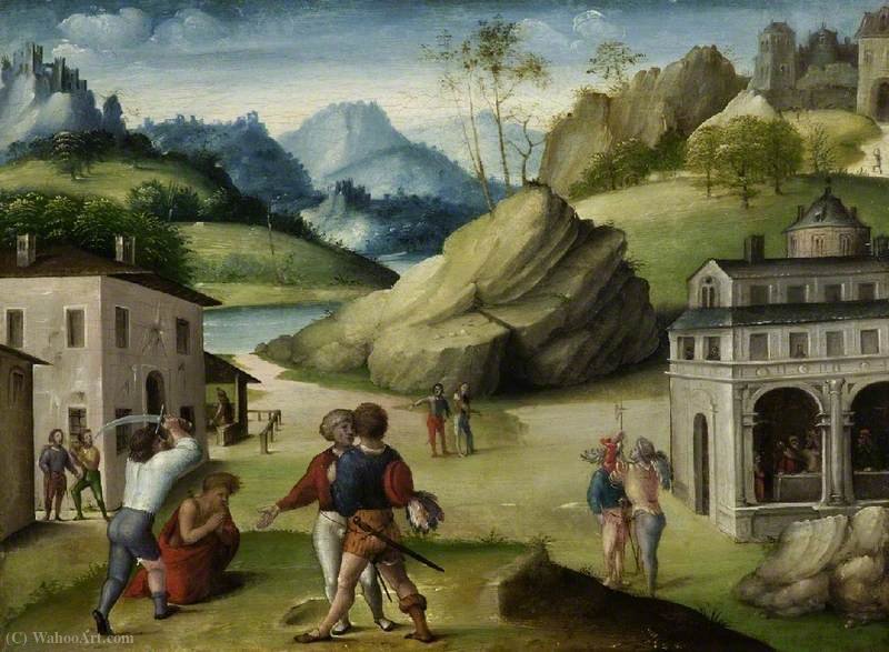 Wikioo.org - The Encyclopedia of Fine Arts - Painting, Artwork by Amico Aspertini - The Beheading of Saint John the Baptist