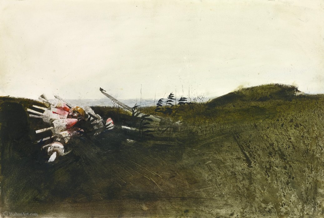 Wikioo.org - The Encyclopedia of Fine Arts - Painting, Artwork by Andrew Wyeth - Field sparrow