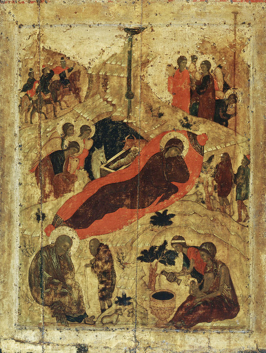 Wikioo.org – L'Encyclopédie des Beaux Arts - Peinture, Oeuvre de Andrey Rublyov (St Andrei Rublev) - Nativité du Seigneur