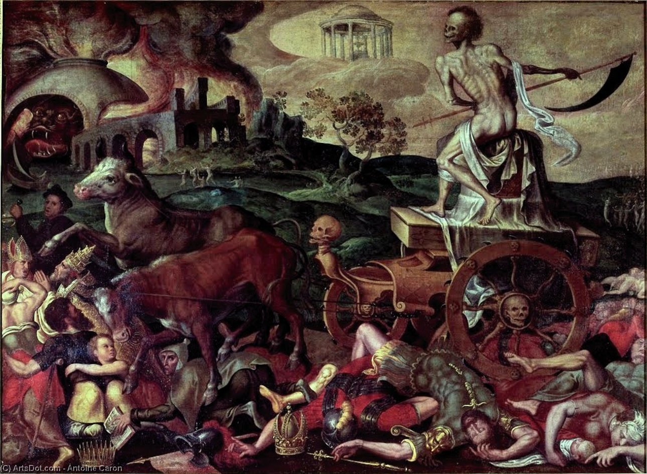 Wikioo.org - The Encyclopedia of Fine Arts - Painting, Artwork by Antoine Caron - Triumph of death antoine caron