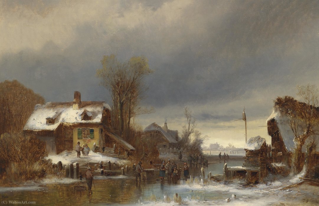 Wikioo.org - The Encyclopedia of Fine Arts - Painting, Artwork by Anton Doll - Winter pleasures