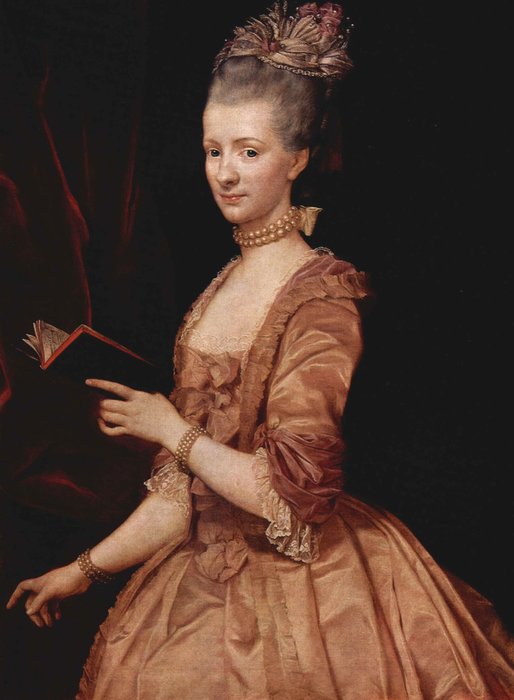 Wikioo.org - The Encyclopedia of Fine Arts - Painting, Artwork by Anton Von Maron - Portrait of a woman