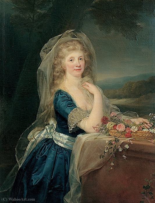 WikiOO.org - Εγκυκλοπαίδεια Καλών Τεχνών - Ζωγραφική, έργα τέχνης Anton Von Maron - Portrait of Anna Pieri Brignole Sale
