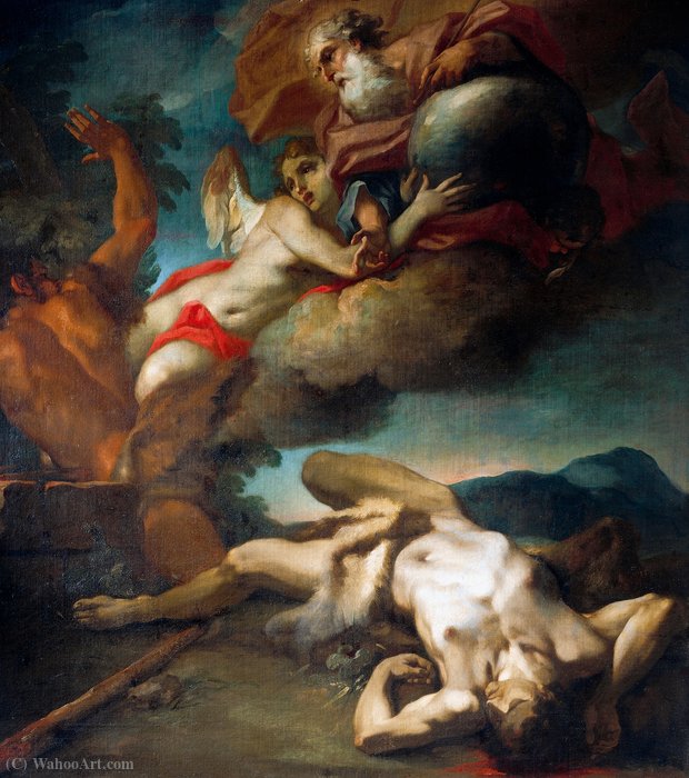 Wikioo.org – L'Enciclopedia delle Belle Arti - Pittura, Opere di Antonio Balestra - L anima di Abele ascende al cielo