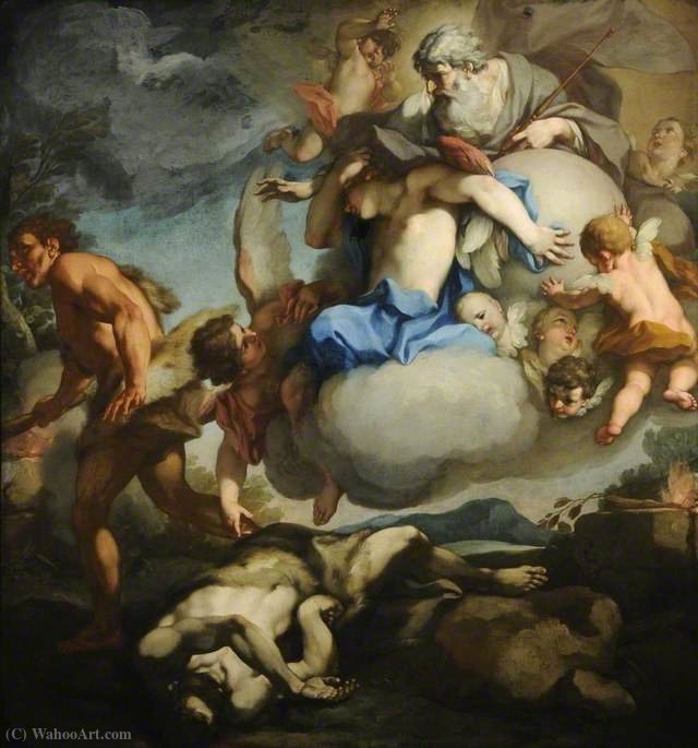 Wikioo.org - The Encyclopedia of Fine Arts - Painting, Artwork by Antonio Balestra - Cain and Abel