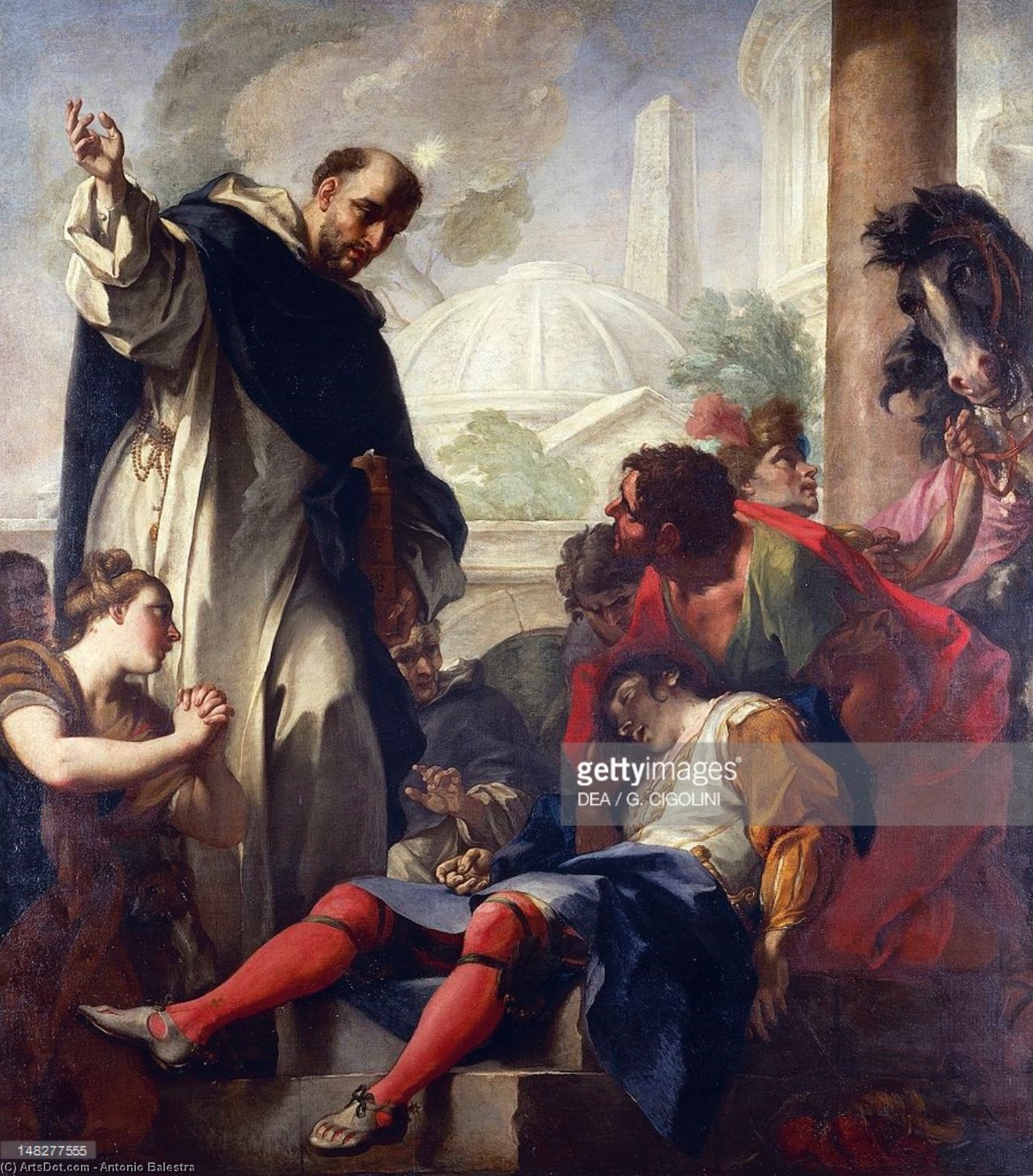 WikiOO.org - Enciklopedija dailės - Tapyba, meno kuriniai Antonio Balestra - Miracle of St. Dominic