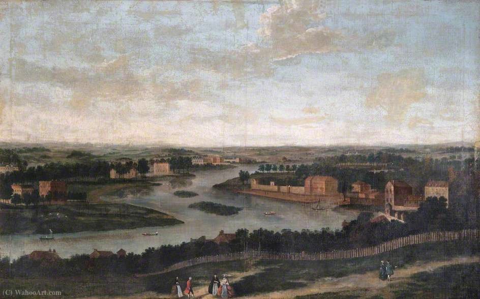 Wikioo.org - The Encyclopedia of Fine Arts - Painting, Artwork by Antonio Joli - View from Richmond Hill, Surrey, Looking North West