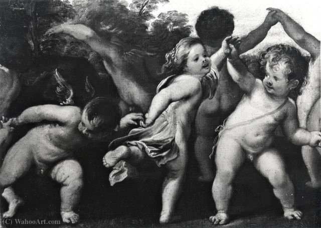 WikiOO.org - Енциклопедія образотворчого мистецтва - Живопис, Картини
 Antonio Maria Vassallo - Dancing putti