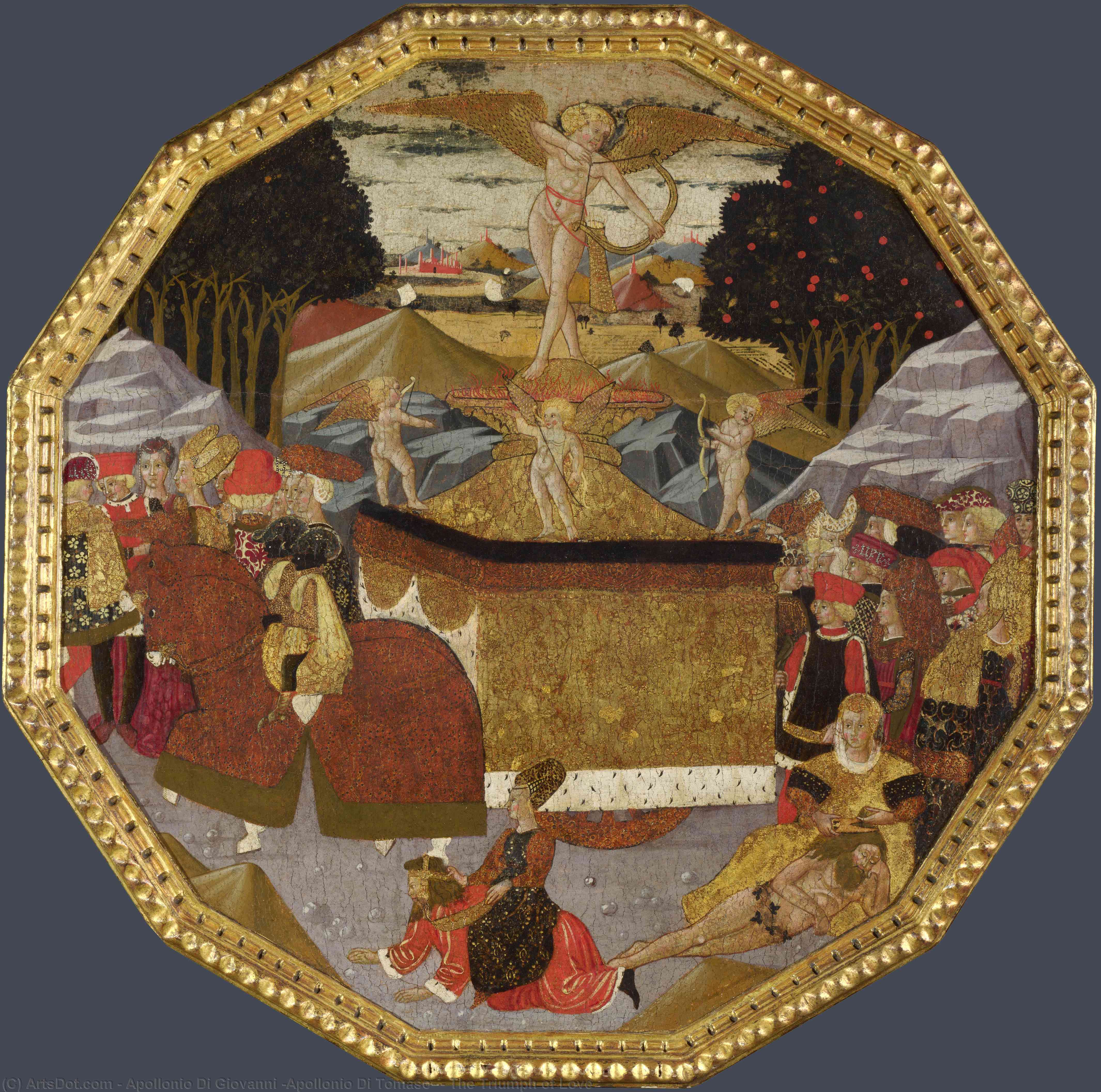 Wikioo.org – L'Encyclopédie des Beaux Arts - Peinture, Oeuvre de Apollonio Di Giovanni (Apollonio Di Tomaso) - le triomphe de amour