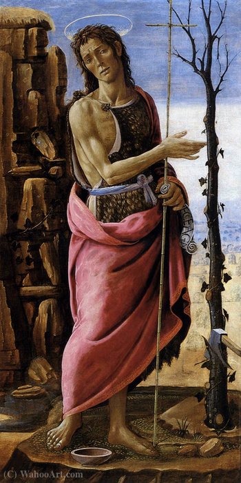 Wikoo.org - موسوعة الفنون الجميلة - اللوحة، العمل الفني Arcangelo Di Jacopo Del Sellaio - St John the Baptist