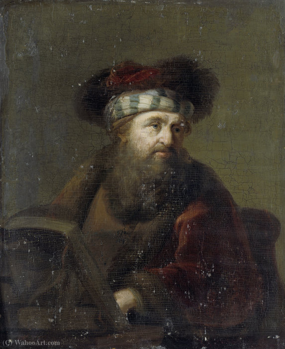 Wikioo.org - The Encyclopedia of Fine Arts - Painting, Artwork by Arie De Vois - A man in oriental costume, known as 'The Rabbi'